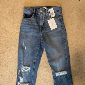 Good American (good waist released chew) jeans